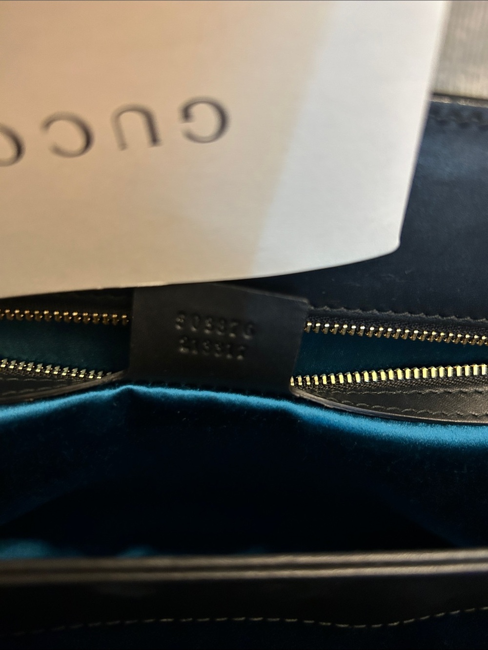 RARE Gucci Ophidia chain shoulder bag black suede large♥️ - Picture 9 of 10